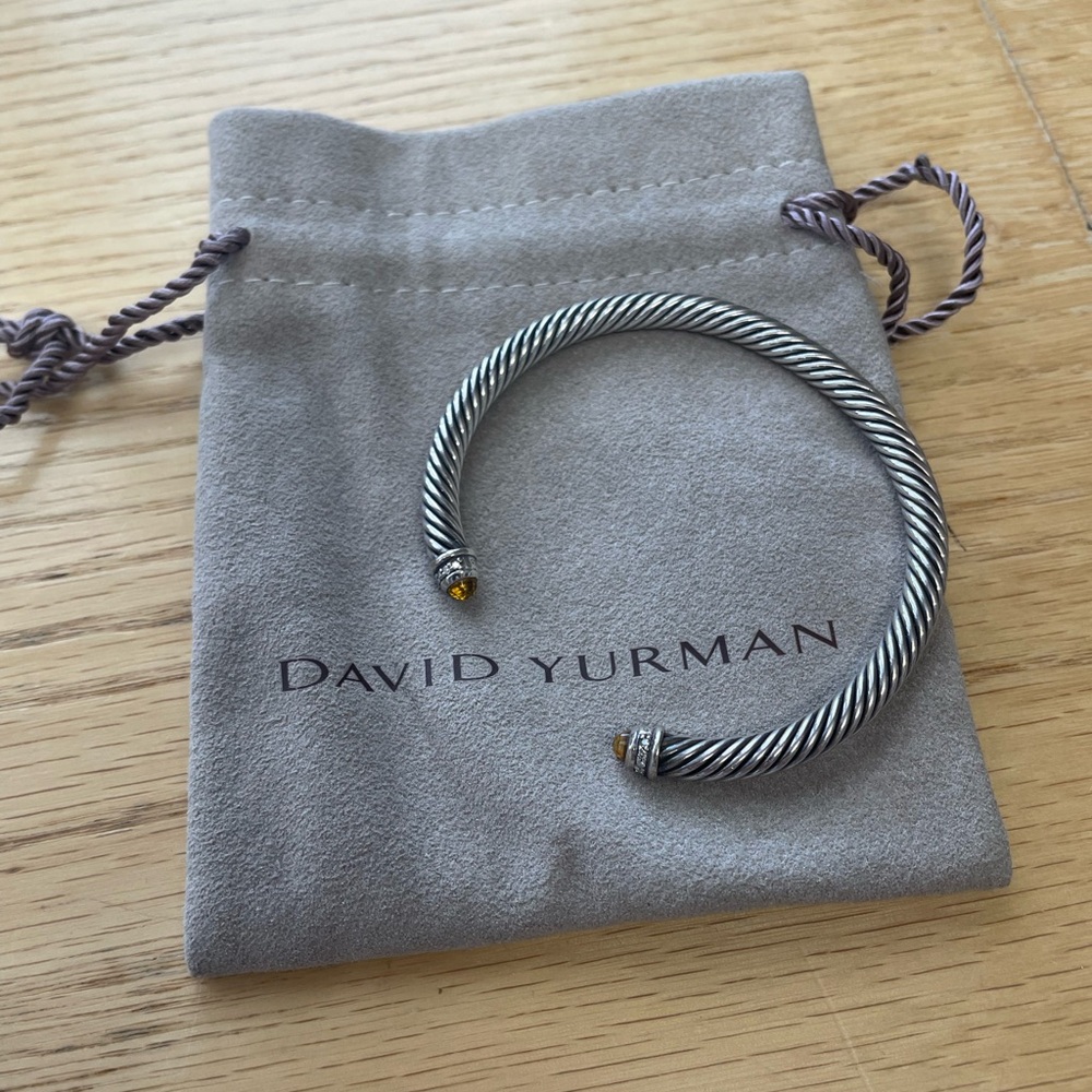David Yurman Men's Twisted Silver and Gold Cuff
